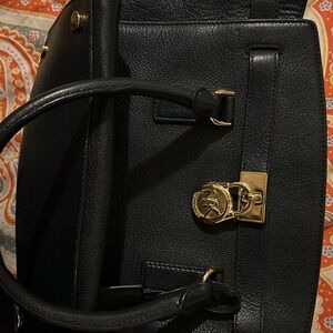 Navy blue Michael Kors bag leather